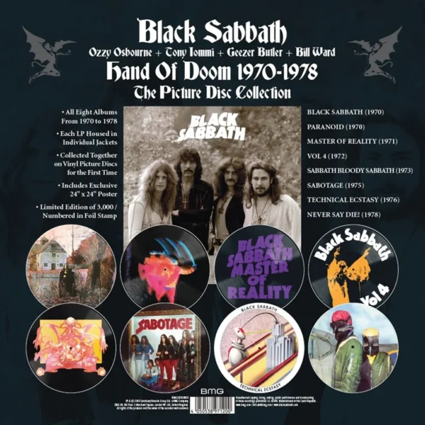 BLACK SABBATH - Hand Of Doom 1970-1978 (8Lp - Picture Disc Boxset)