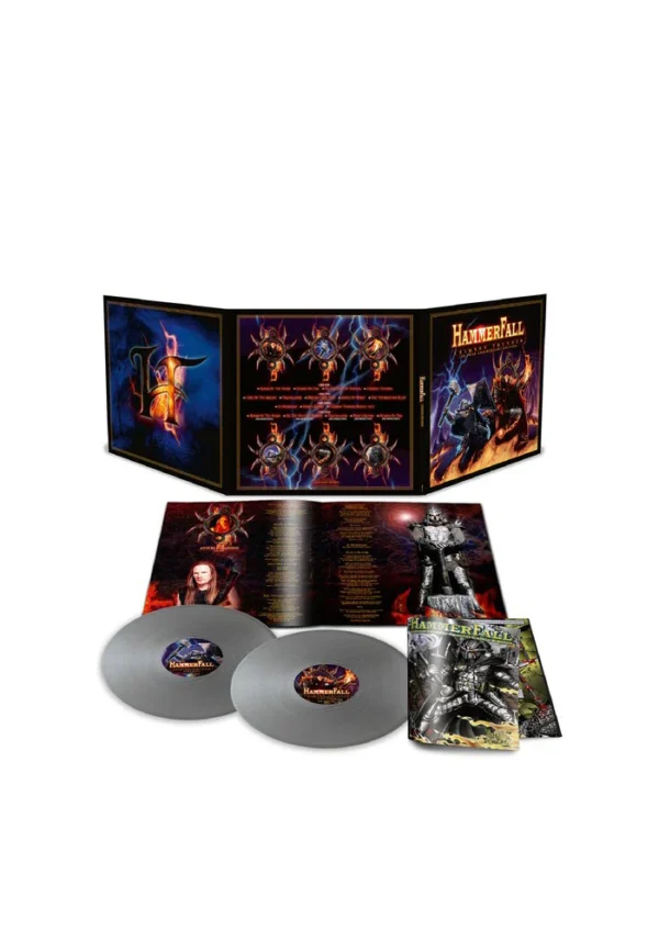 HAMMERFALL - CRIMSON THUNDER (20 YEAR ANNIVERSARY ED-SILVER VINYL-2LP) HAMMERFALL - Crimson Thunder (Edicion aniversario 2LP color + comic)