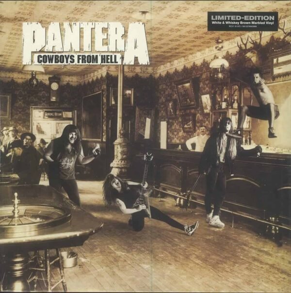 PANTERA - COWBOYS FROM HELL (MARBLED BROWN VINYL) (I) TAPA PANTERA - Cowboys From Hell (Edición limitada color)