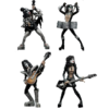 KISS - Colección completa (WETA Mini Epics - 4 Figuras coleccionables)
