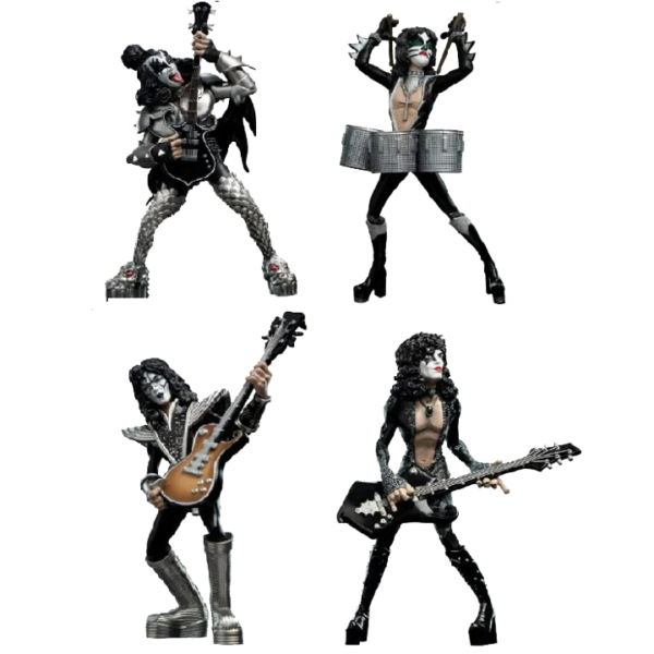 KISS - Colección completa (WETA Mini Epics - 4 Figuras coleccionables)